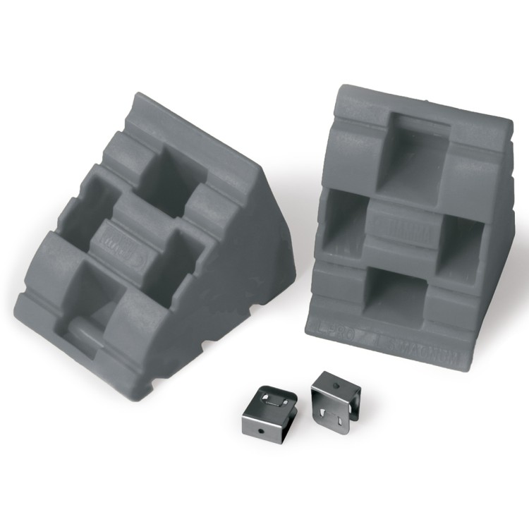 1 - Bloqueio de roda de chama de nível de calço com gancho